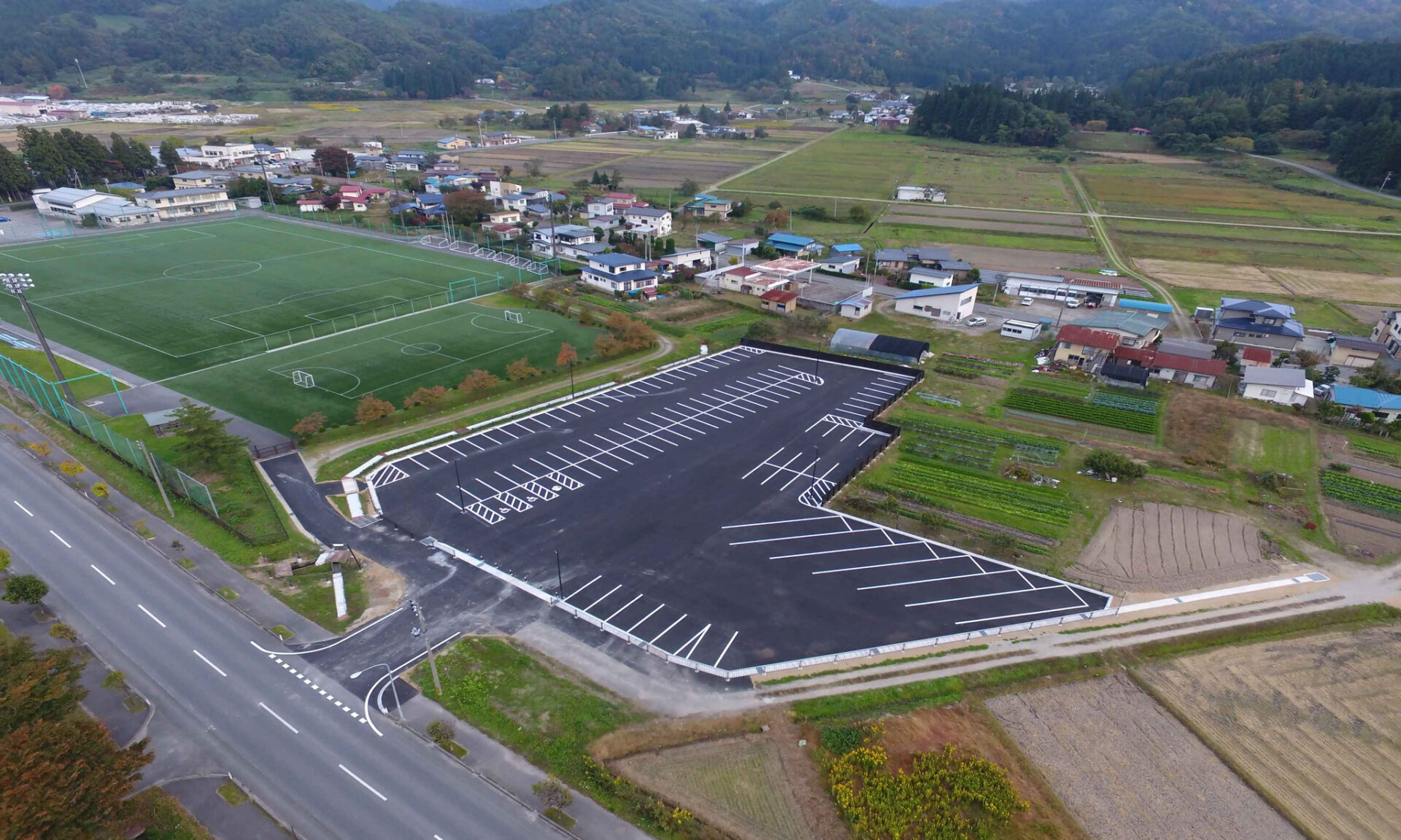 東陽の里公園グラウンド駐車場整備工事