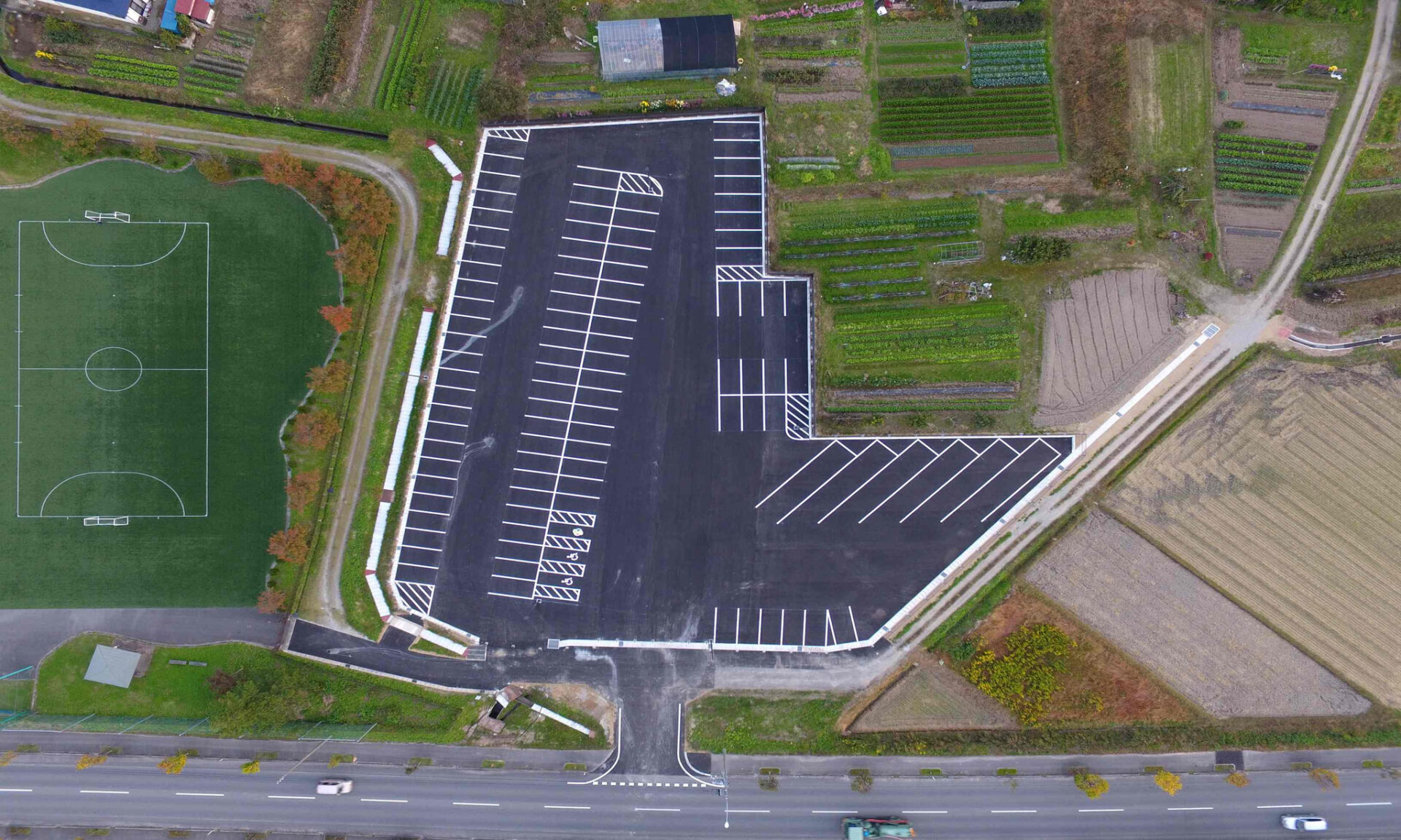 東陽の里公園グラウンド駐車場整備工事