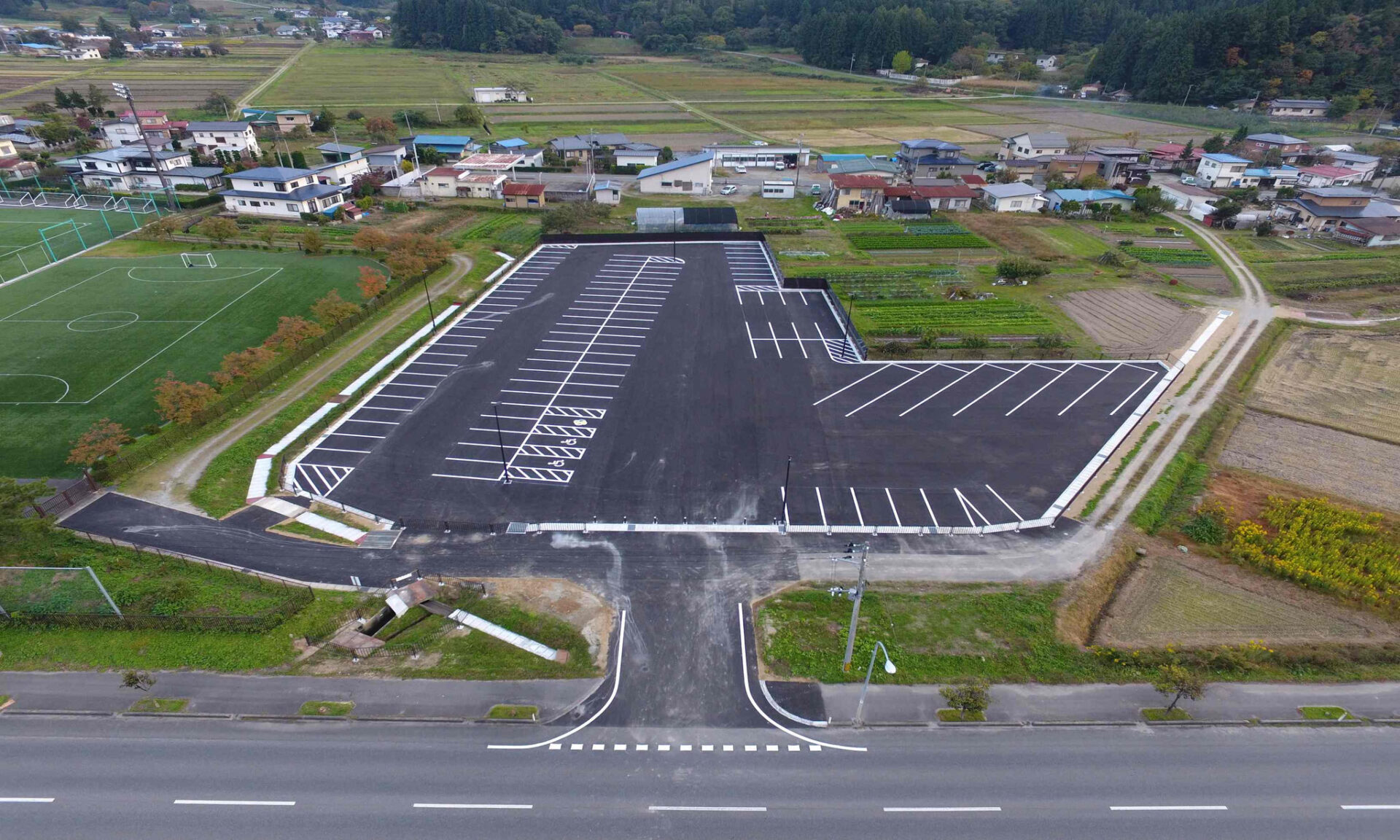 東陽の里公園グラウンド駐車場整備工事